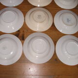 Set of 12 different hollow plates