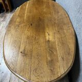Louis XIII style coffee table in solid oak circa 1900