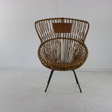 Fauteuil en rotin design hollandais pour Rohé Noordwolde Holland