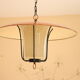 Rare suspension Italian copper lantern 1950 XXL
