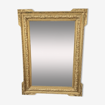 Antique 19th century gilded mirror 94 x 70 cm