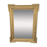 Antique 19th century gilded mirror 94 x 70 cm