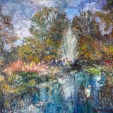 Landscape signed Wicinska (1921)
