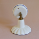 White porcelain wall lamp with blue border