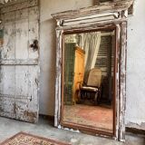 The large patinated trumeau mirror