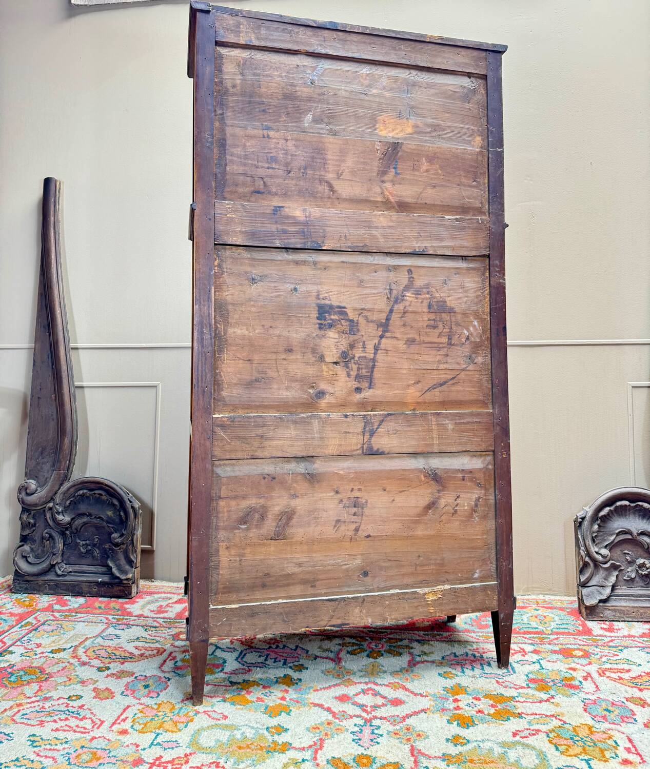 Louis XVI Mahogany Guillotine Secretary, 18th Century