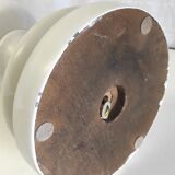 Pied de lampe XXL en bois tourné années 60/70
