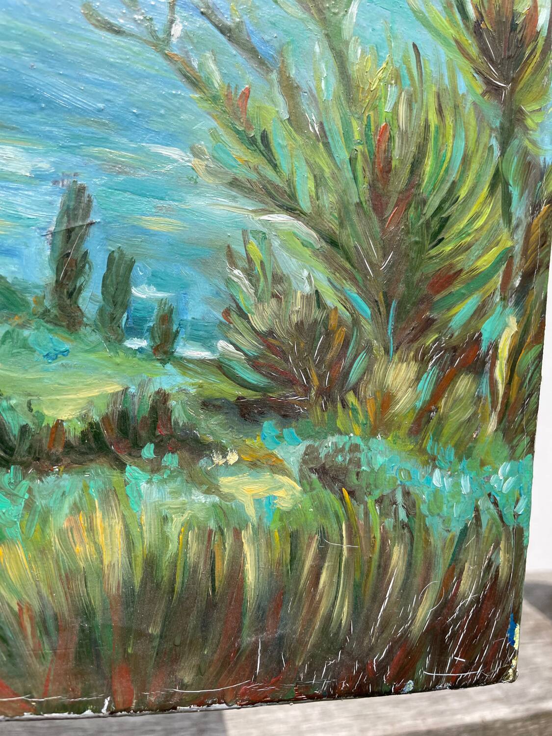 Oil on canvas landscape