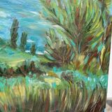 Oil on canvas landscape
