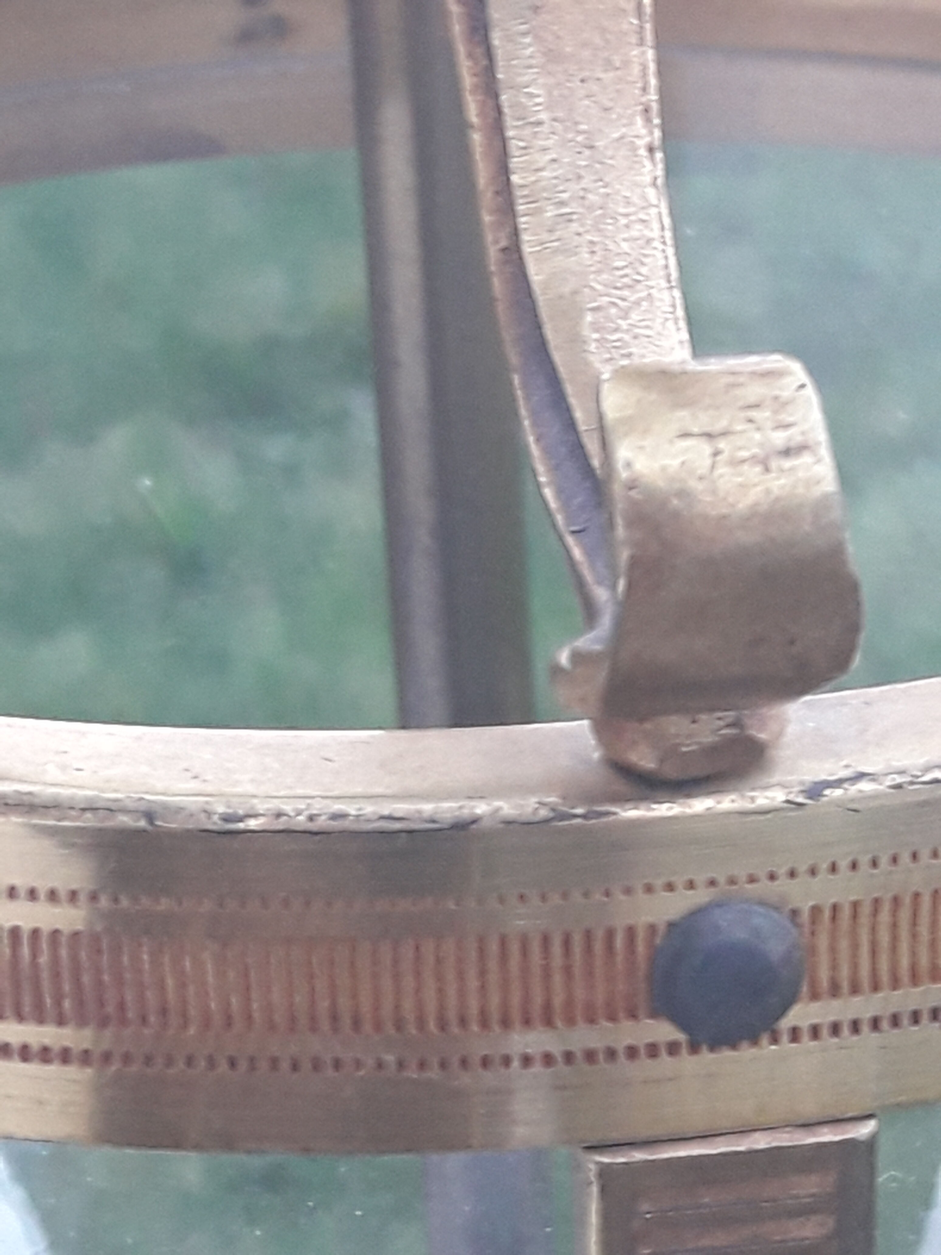 Golden bronze vestibule lantern