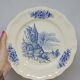 8 Grandes Assiettes Plates Vintage Sarreguemines Flandre Et Surrey Décor Bl