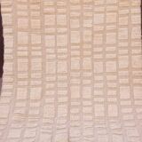 Tapis berbère en laine naturelle fait main blanche taille 140 x 260 cm