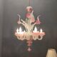 Venetian Murano glass flower chandelier, 1960s