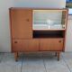 Scandinavian vintage teak display cabinet
