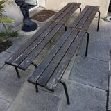 Pair of industrial benches