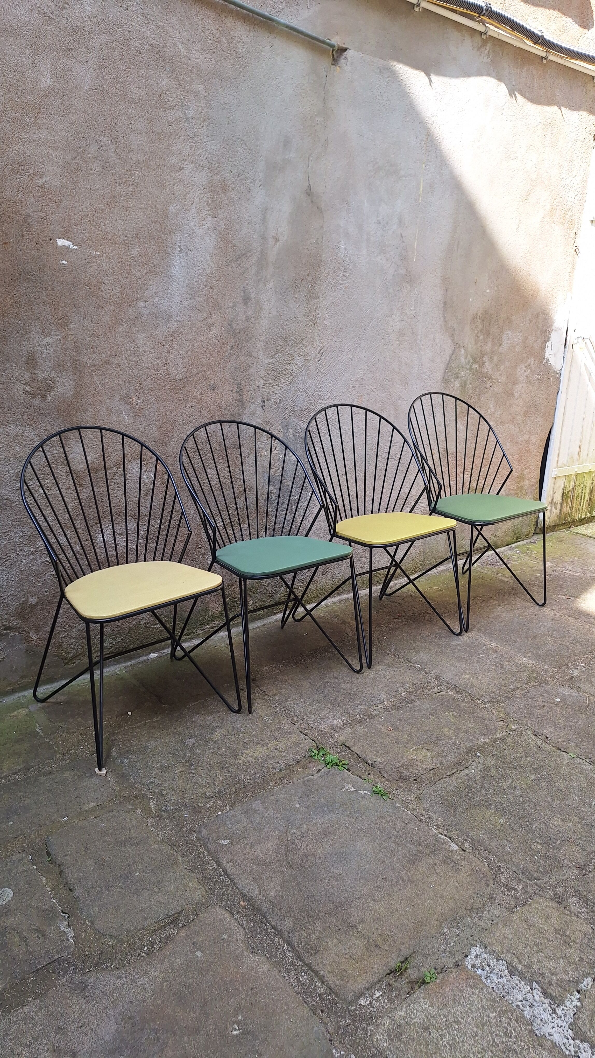 Set of 4 chairs by J.O. Waldar & V. Möldhammer for Sonett Karl Fostel