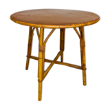 Table basse bambou & rotin circa 60/70