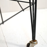 Scandinavian vintage coffee table with metal frame