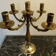Pair of candlesticks 5 bronze lights