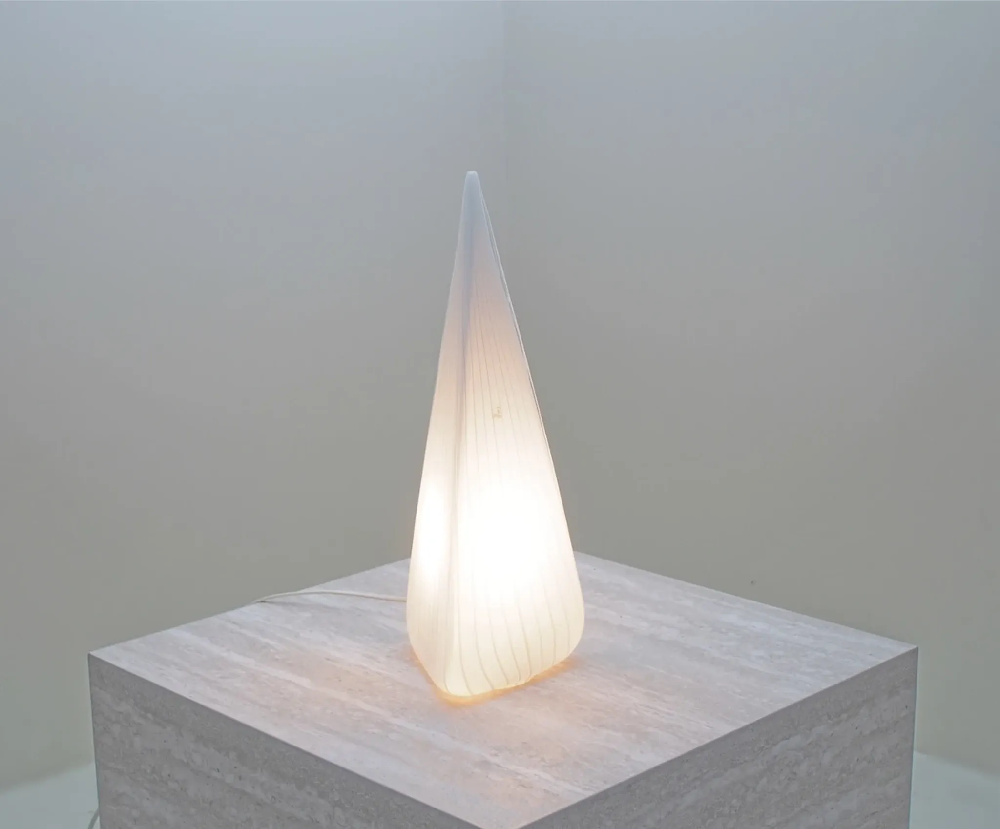 Conical lamp in Murano for Lino Tagliapietra