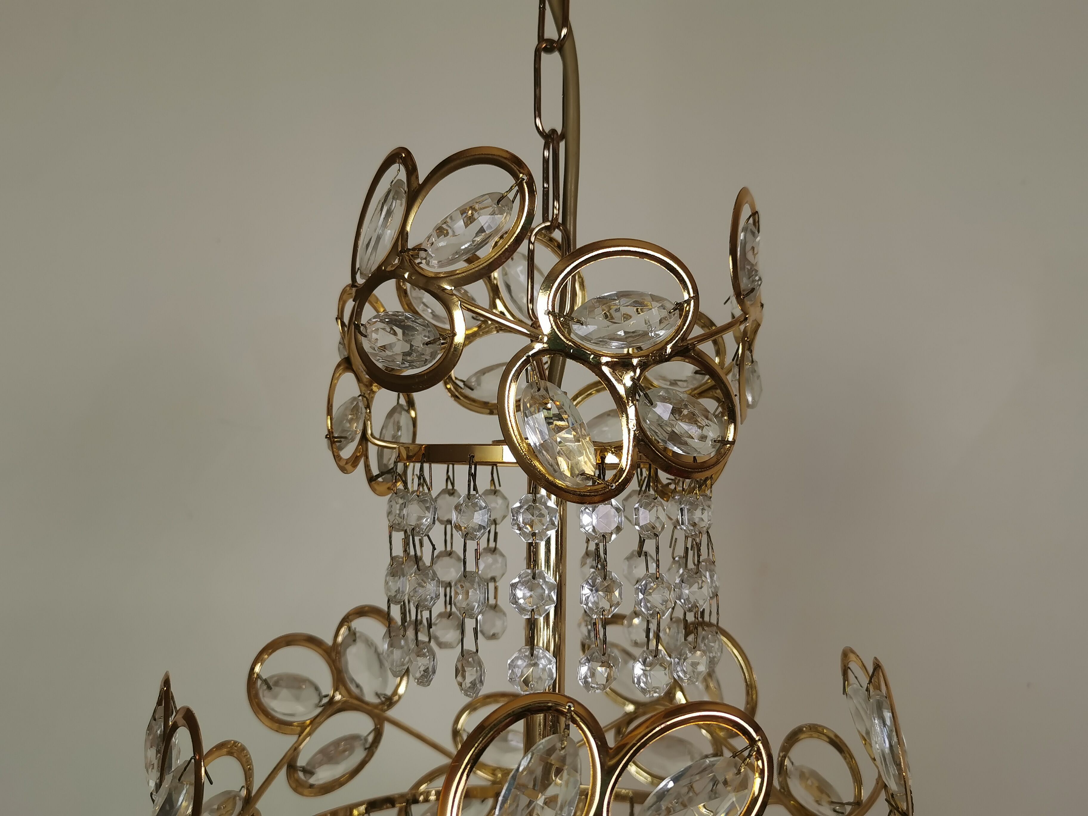80s stamped chandelier