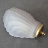 Vintage glass shell wall lamp