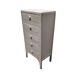 Commode ancienne française blanche/grise, début des années 1900