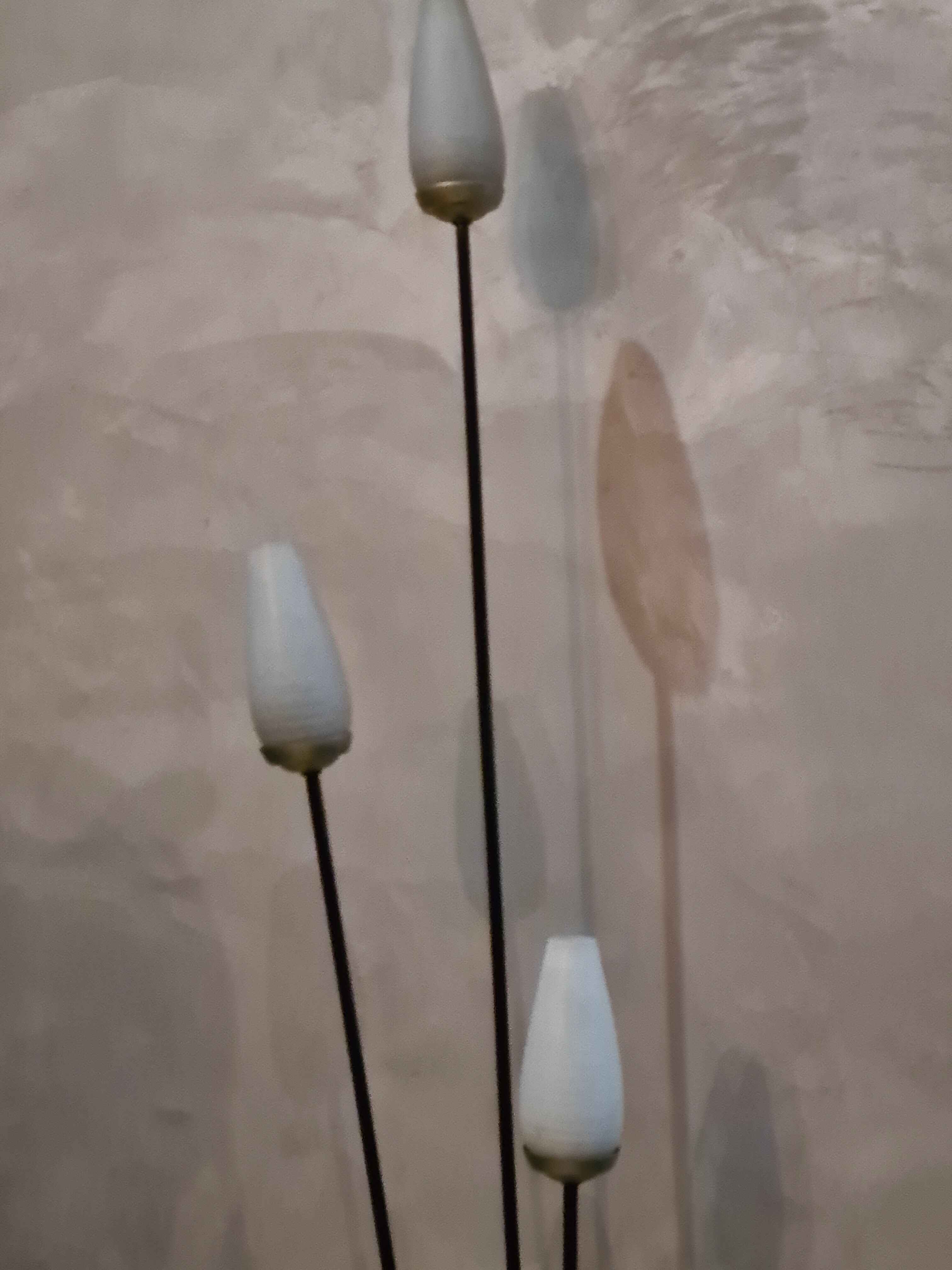 Floor lamp 1960 has 75 style lunel , arlus unsigned 3 branches 1m50 x 60cm