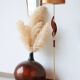 Teak and brass vintage Scandinavian floor lamp 1960 | Bakelite