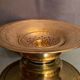 Plat laiton bronze décor ciselé Art de l'Islam Moyen-Orient