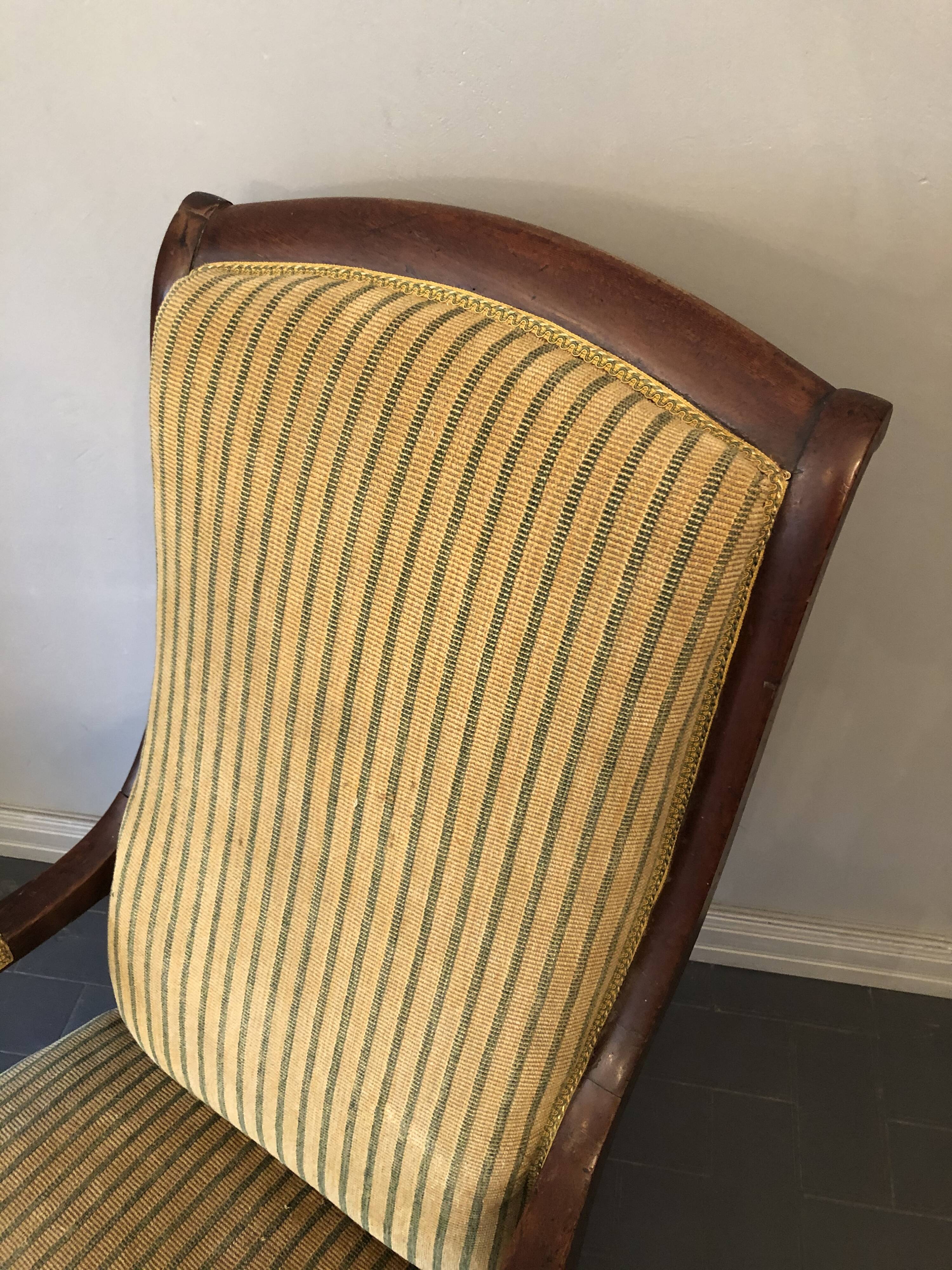 Old Voltaire chair