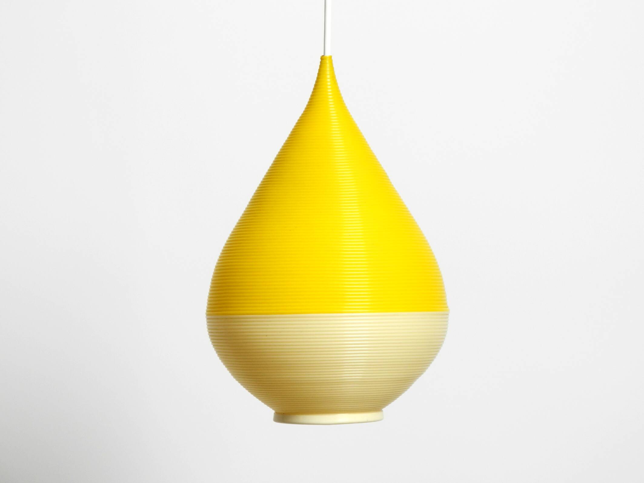 Beautiful original large 1960s Heifetz Rotaflex pendant lamp in drop shape