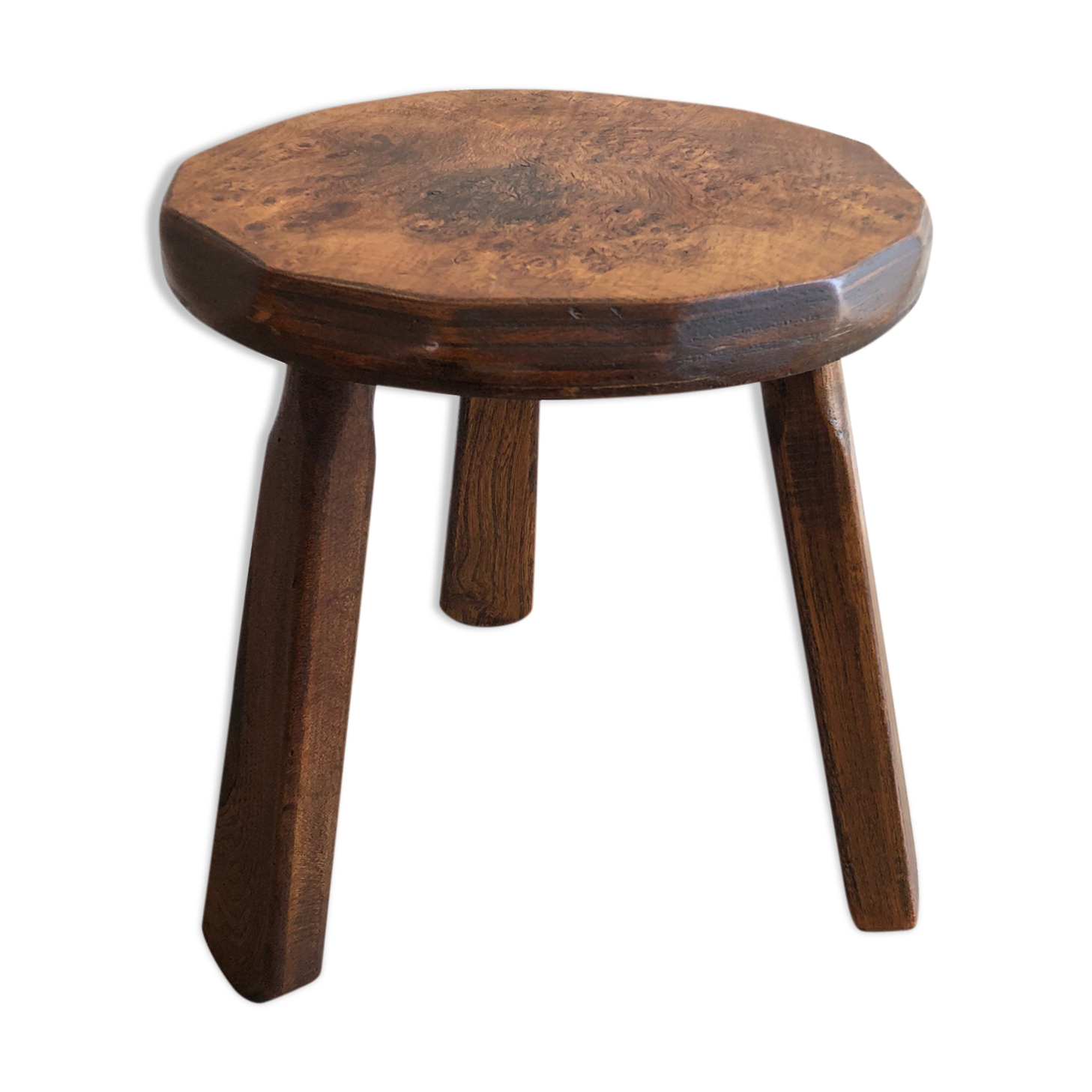 Tabouret tripode bois