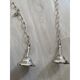 Contemporary Oval Transparent “Tronchi” Murano Glass Chandelier in Venini S