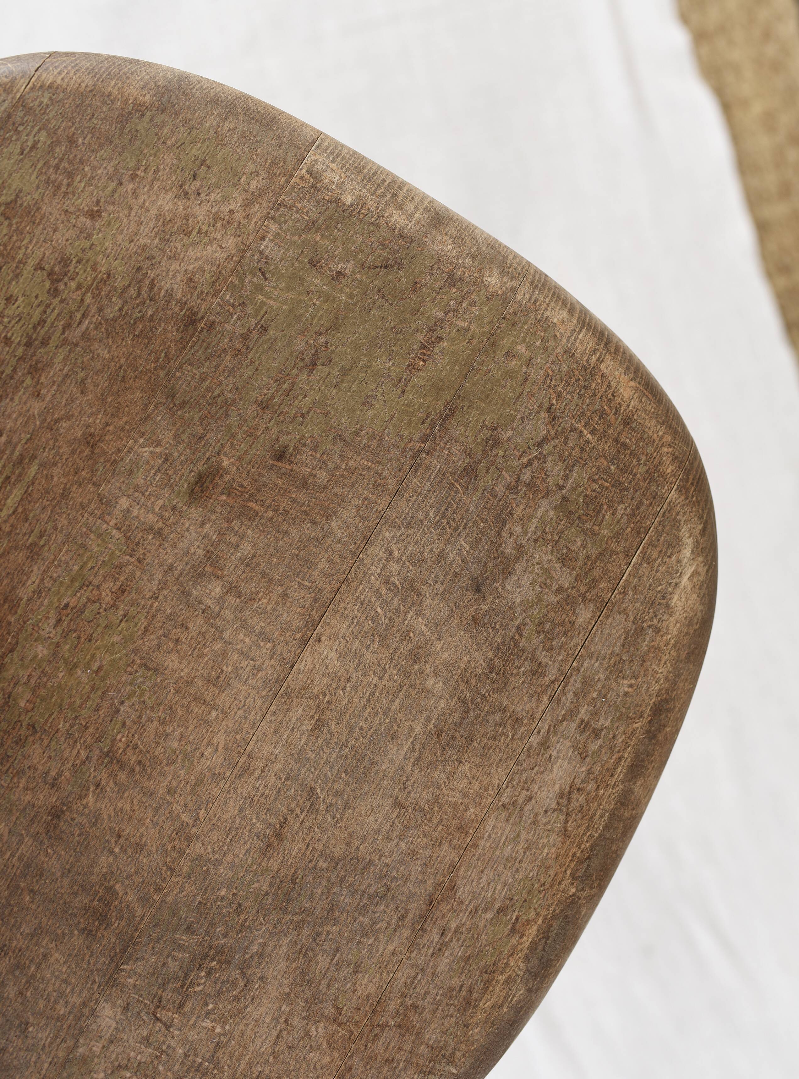 Large solid wood bar stool