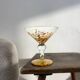 Clichy glass fruit bowl