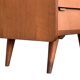 Vintage secretary cabinet with compass feet 1960