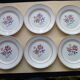 Set of 6 flat plates St Amand Céranord Yolande model