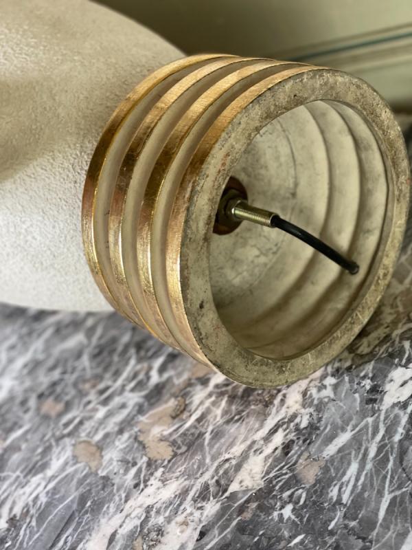 Art deco sandstone lamp around 1940