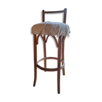 Bar stool with backrest