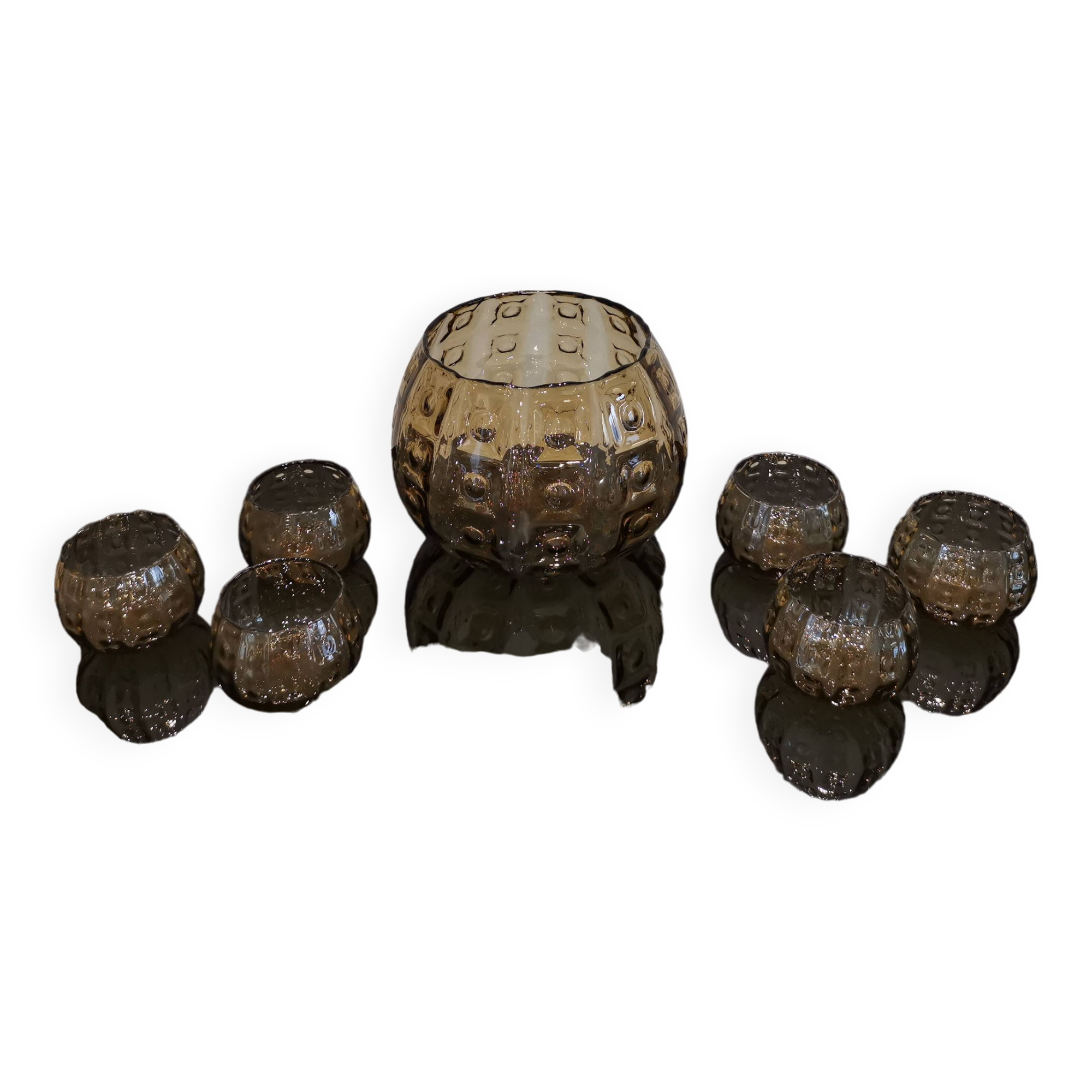 Sangria service 7 pieces 70s Murano style