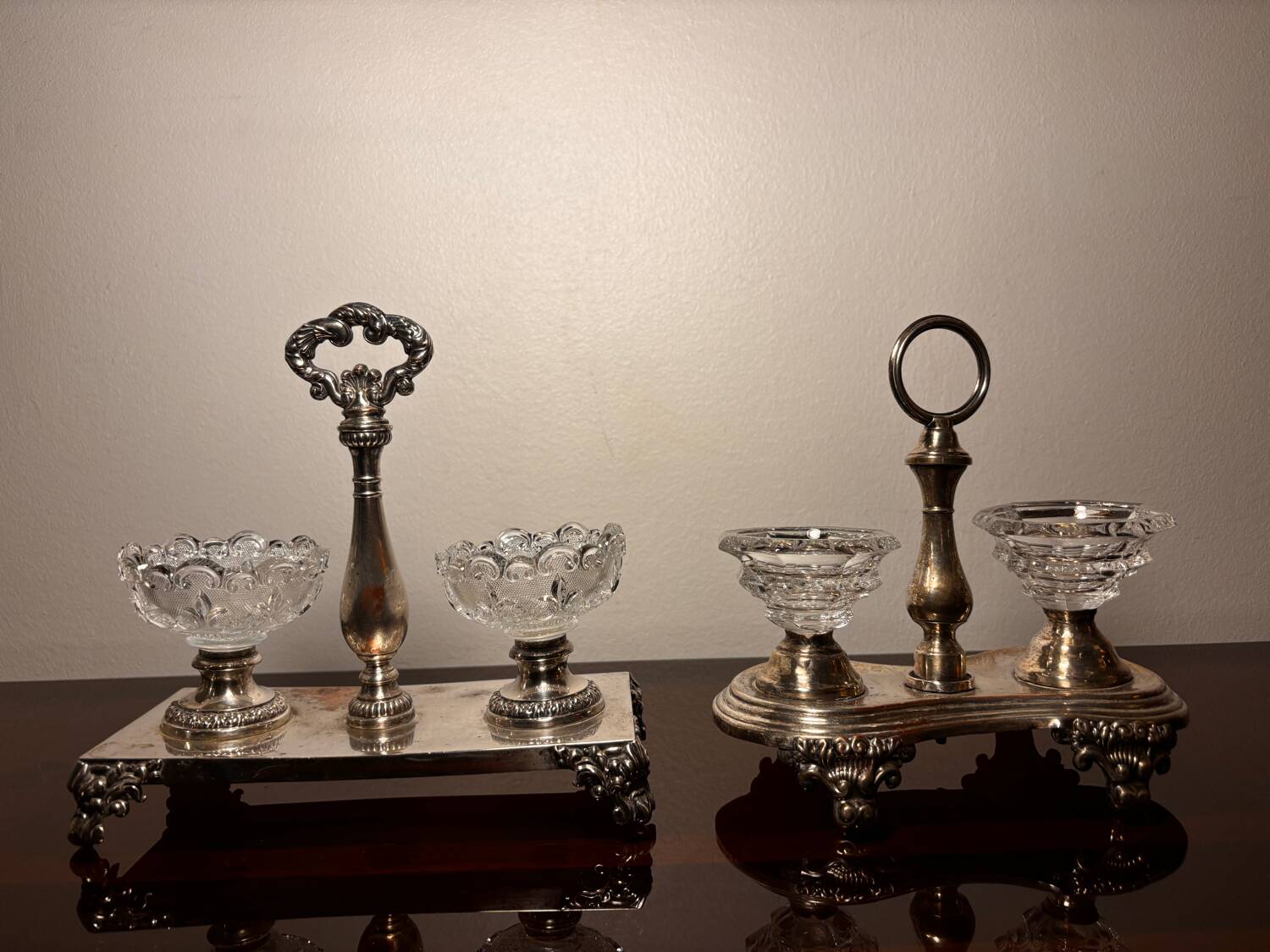 Two double cellars including Baccarat Crystal