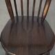 Set of 4 vintage spindle design chairs in wood by De Ster Gelderland.