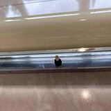 Big chrome Bauhaus / functionalist wall lamp with lampshade - 1930s