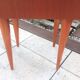 Varnished wooden bedside table Scandinavian style / vintage 60s-70s