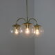Mid-century chandelier Kamenický Šenov, 1980