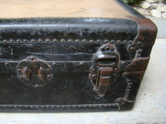 Old travel trunk