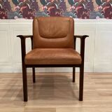 Set of 6 "1960s design" leather armchairs.