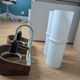 Pair of Louis Kalff NX40 teak and glass wall lights for Philips
