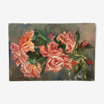 Vintage rose painting